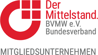 Logo Mitglied im BVMW – Bundesverband mittelständische Wirtschaft
